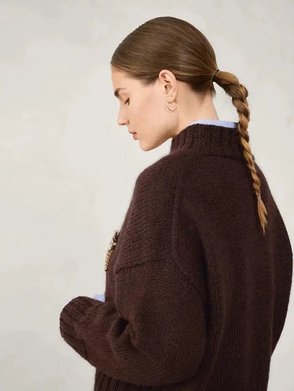 Sandnes Garn Mindy Sweater Chunky edition pattern - Treasure Modern Knitting