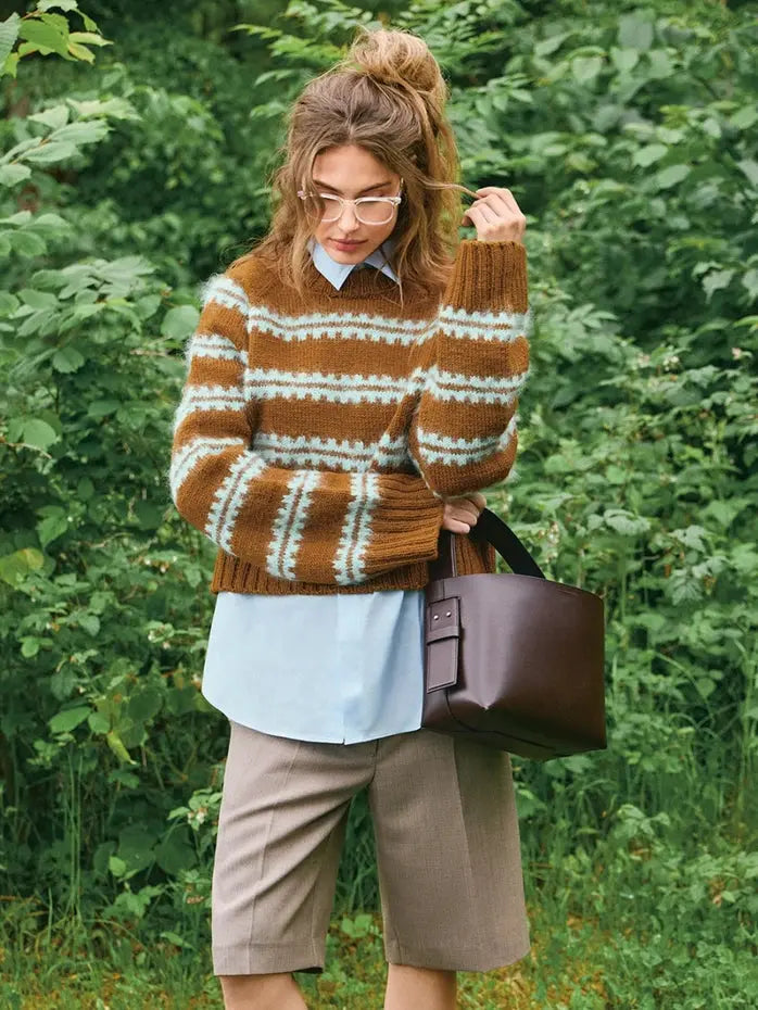 Sandnes Garn Ridge sweater - Treasure Modern Knitting