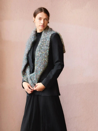 Sandnes Garn Rookie sweater Paljett version - Treasure Modern Knitting