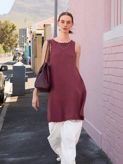 Sandnes Garn Roselyn Short Dress pattern - Treasure Modern Knitting