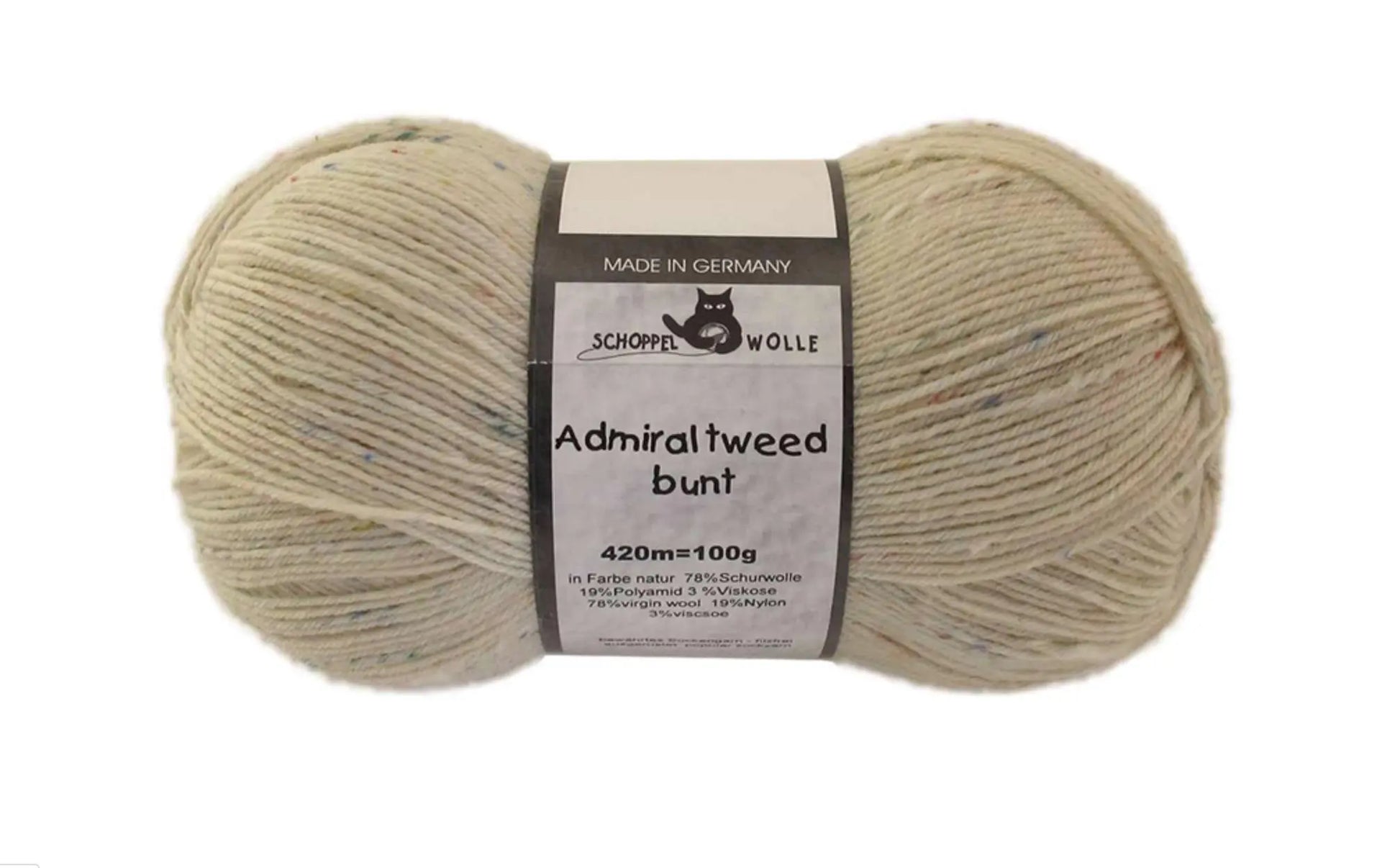 Schoppel Admiral Tweed bunt 100g Schoppel