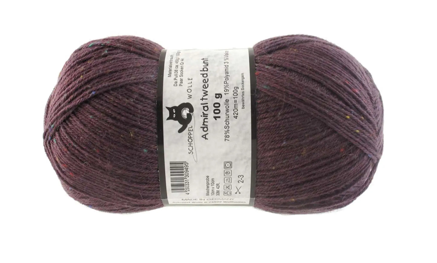 Schoppel Admiral Tweed bunt 100g Schoppel