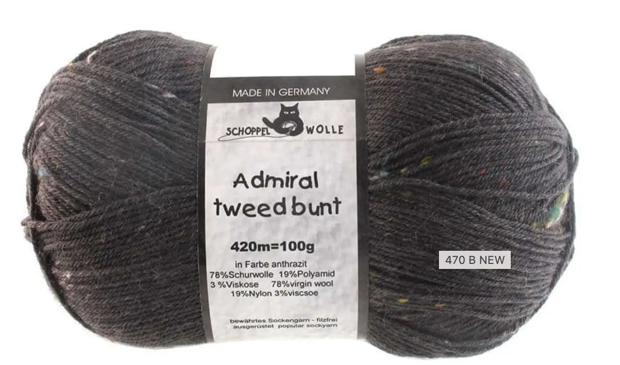 Schoppel Admiral Tweed bunt 100g Schoppel