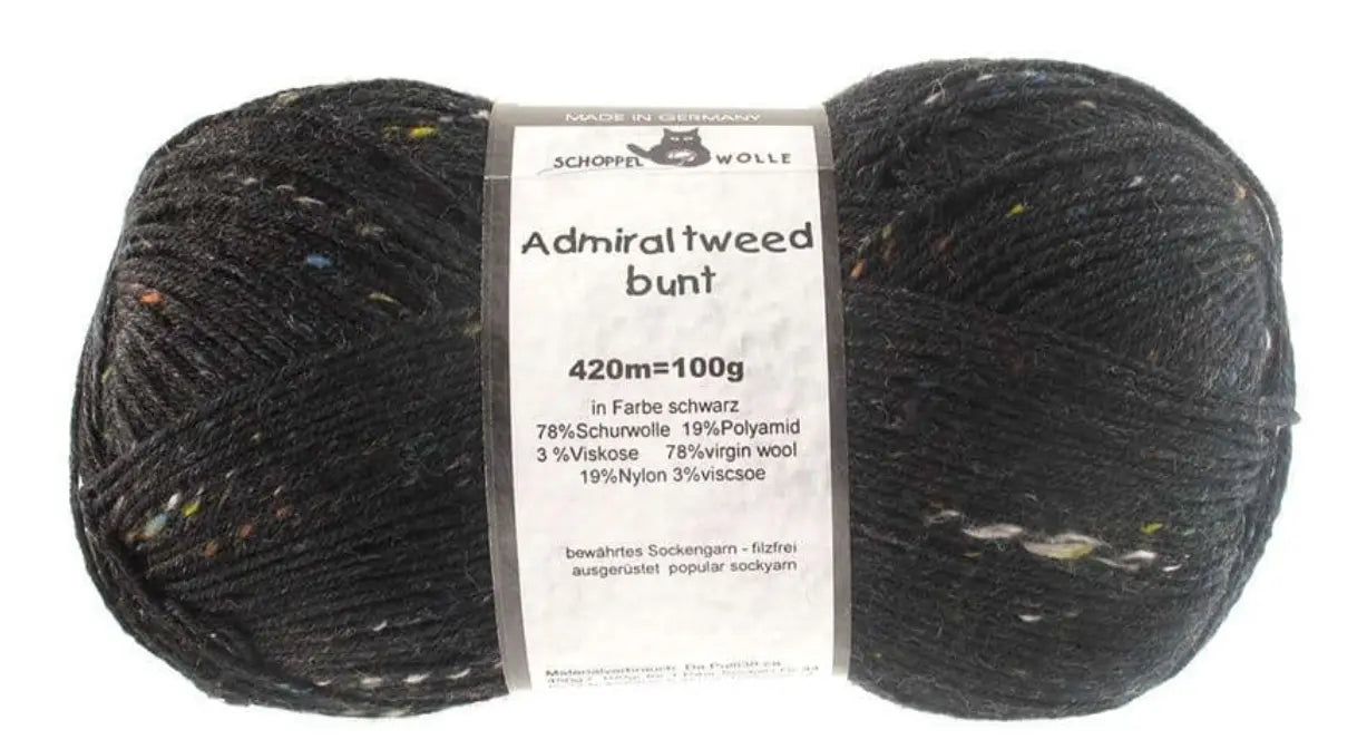 Schoppel Admiral Tweed bunt 100g Schoppel