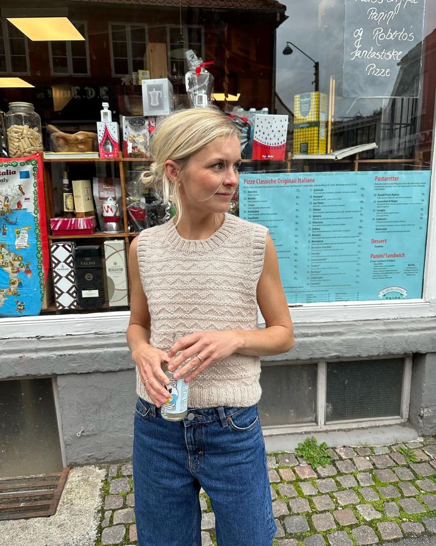 PetiteKnit Sille Slipover pattern - Treasure Modern Knitting