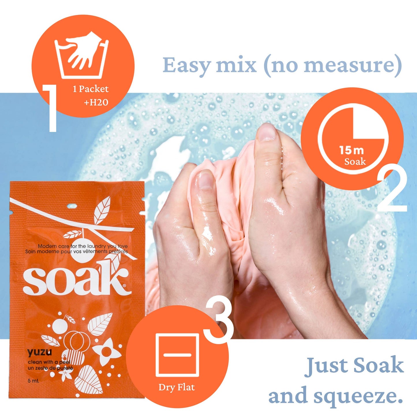 Soak Wash - Soak® Laundry Soap - 5mL sachets - Treasure Modern Knitting