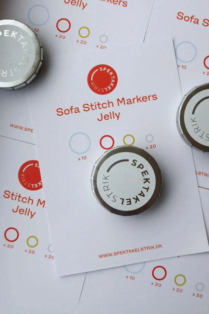 Spektakelstrik -  Sofa Stitch Markers  - 70 pieces included Spektakelstrik
