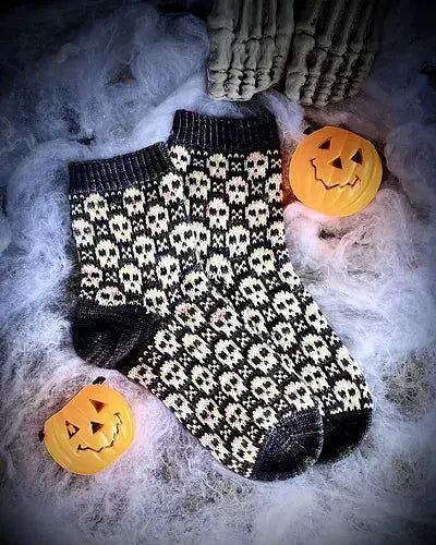 Stone Knits Spooktacular socks yarn kit Stone Knits
