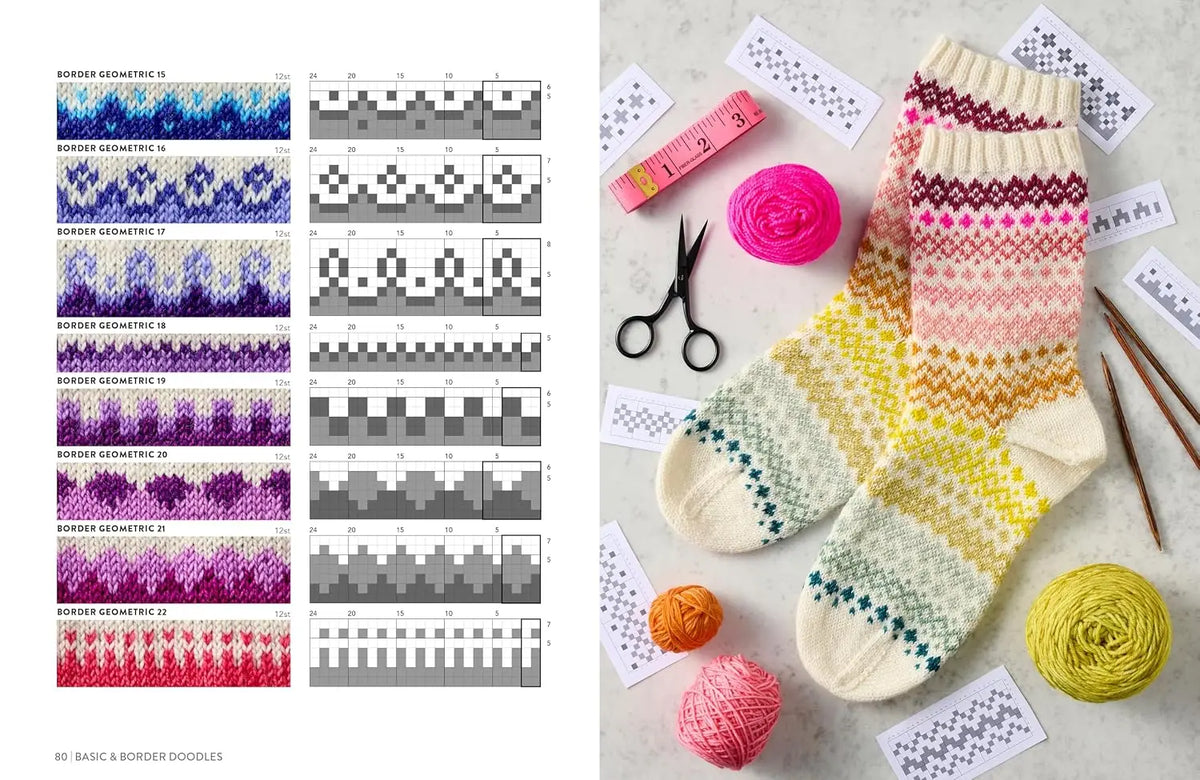 The Doodle Sock Knit Directory: 200 mix & match motifs to design and knit your own socks