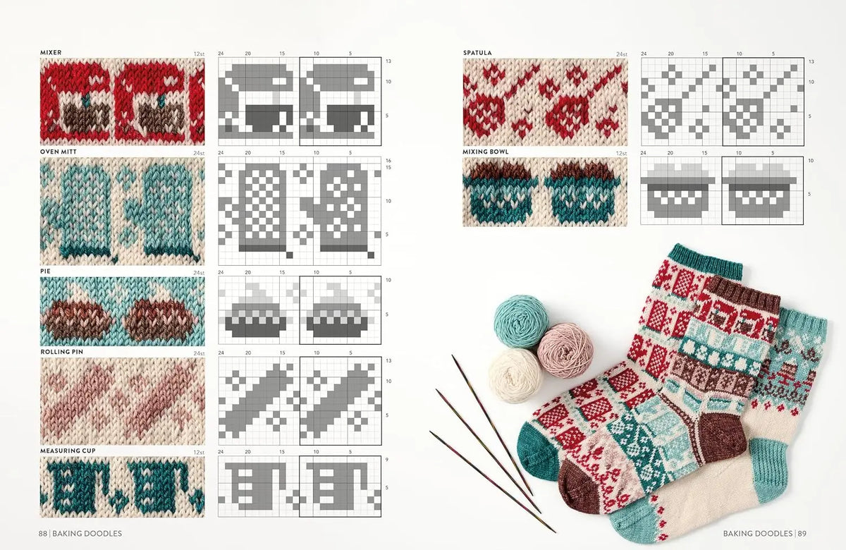 The Doodle Sock Knit Directory: 200 mix & match motifs to design and knit your own socks