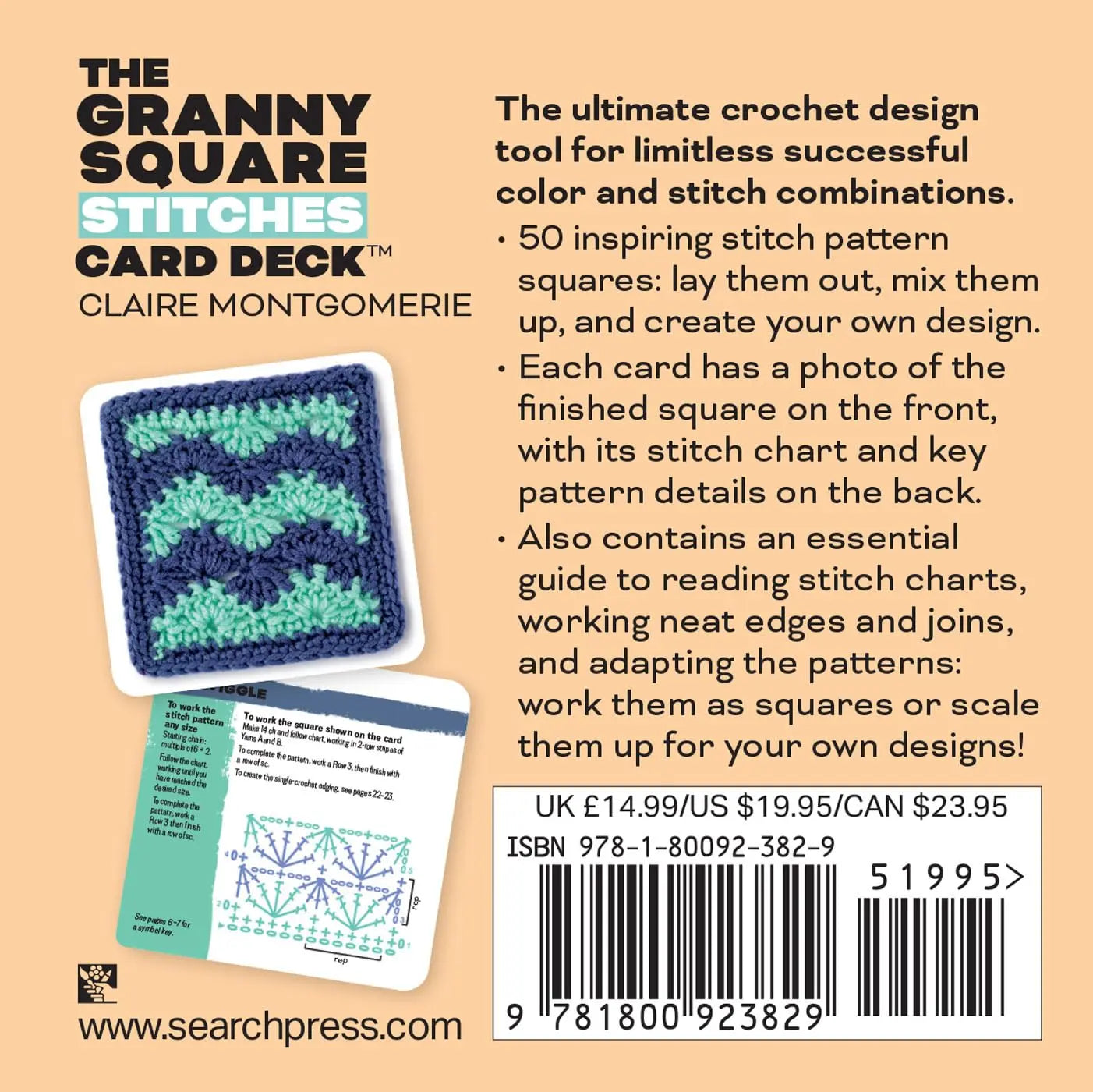 The Granny Square Stitches Card Deck - Search Press - Treasure Modern Knitting