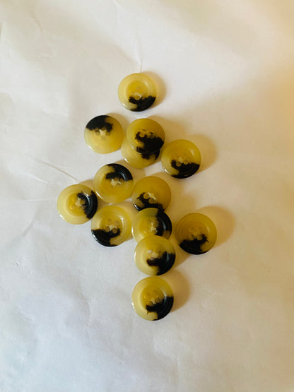 Tortoiseshell Galalith Buttons DeKnofa