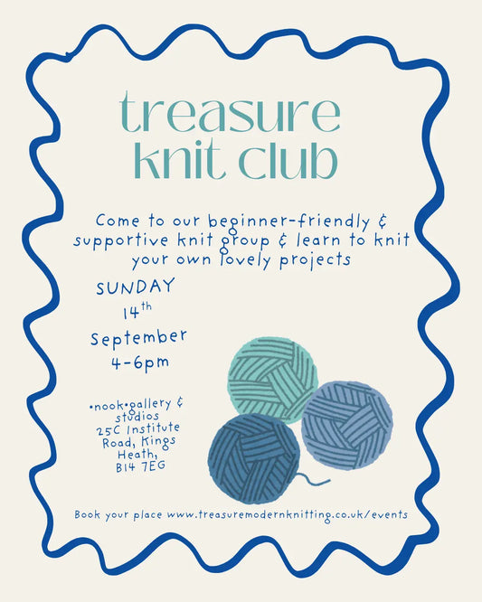 Treasure Knit Club September 2025 Treasure Modern Knitting