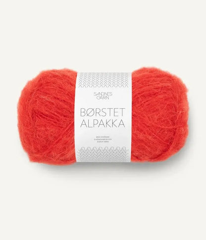 Yarn Kit Grunge Sweater PRE-ORDER- Blossom/Scarlet - knit your own distressed Grunge sweater -free pattern included Sandnes Garn