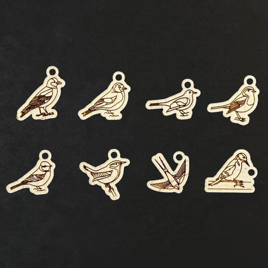 Yarnistry - British birds stitch markers Yarnistry