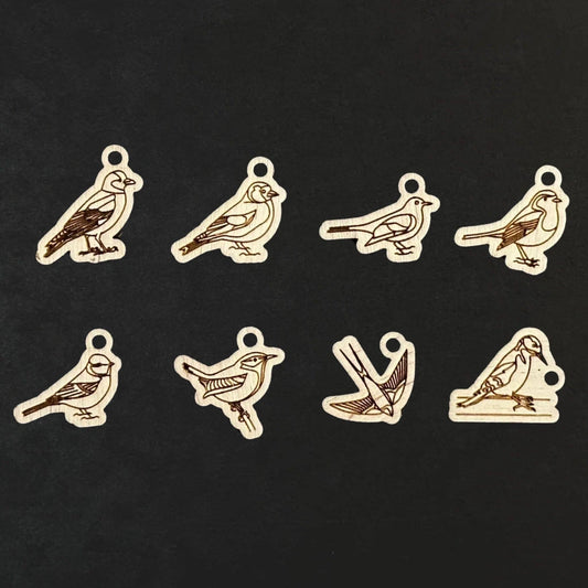 Yarnistry - British birds stitch markers Yarnistry