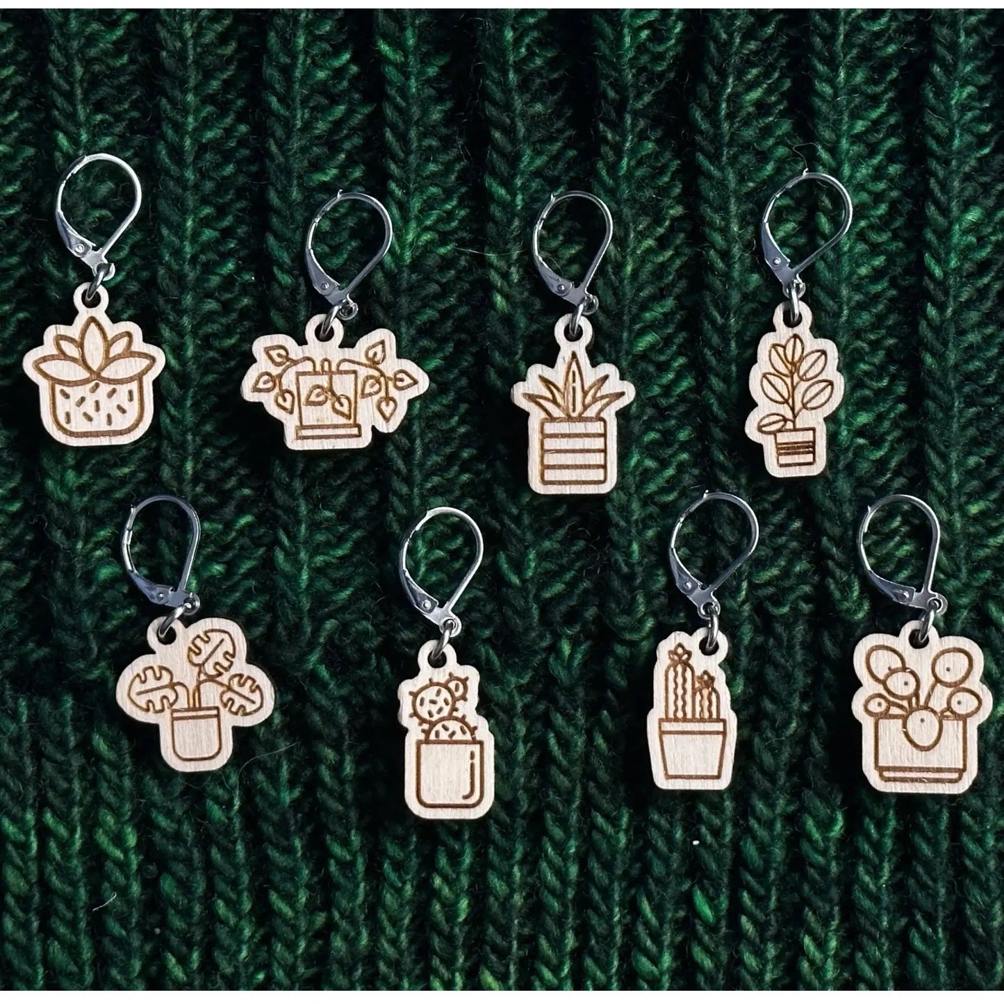 Yarnistry - House plant stitch markers Yarnistry