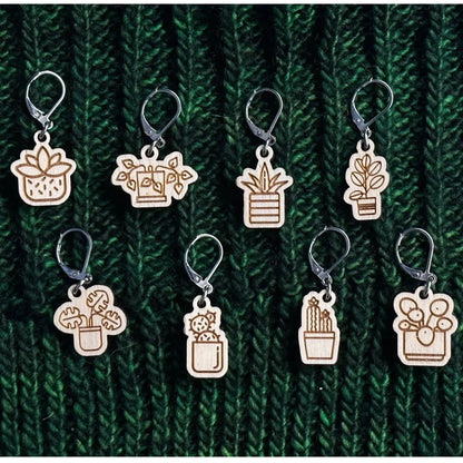 Yarnistry - House plant stitch markers Yarnistry