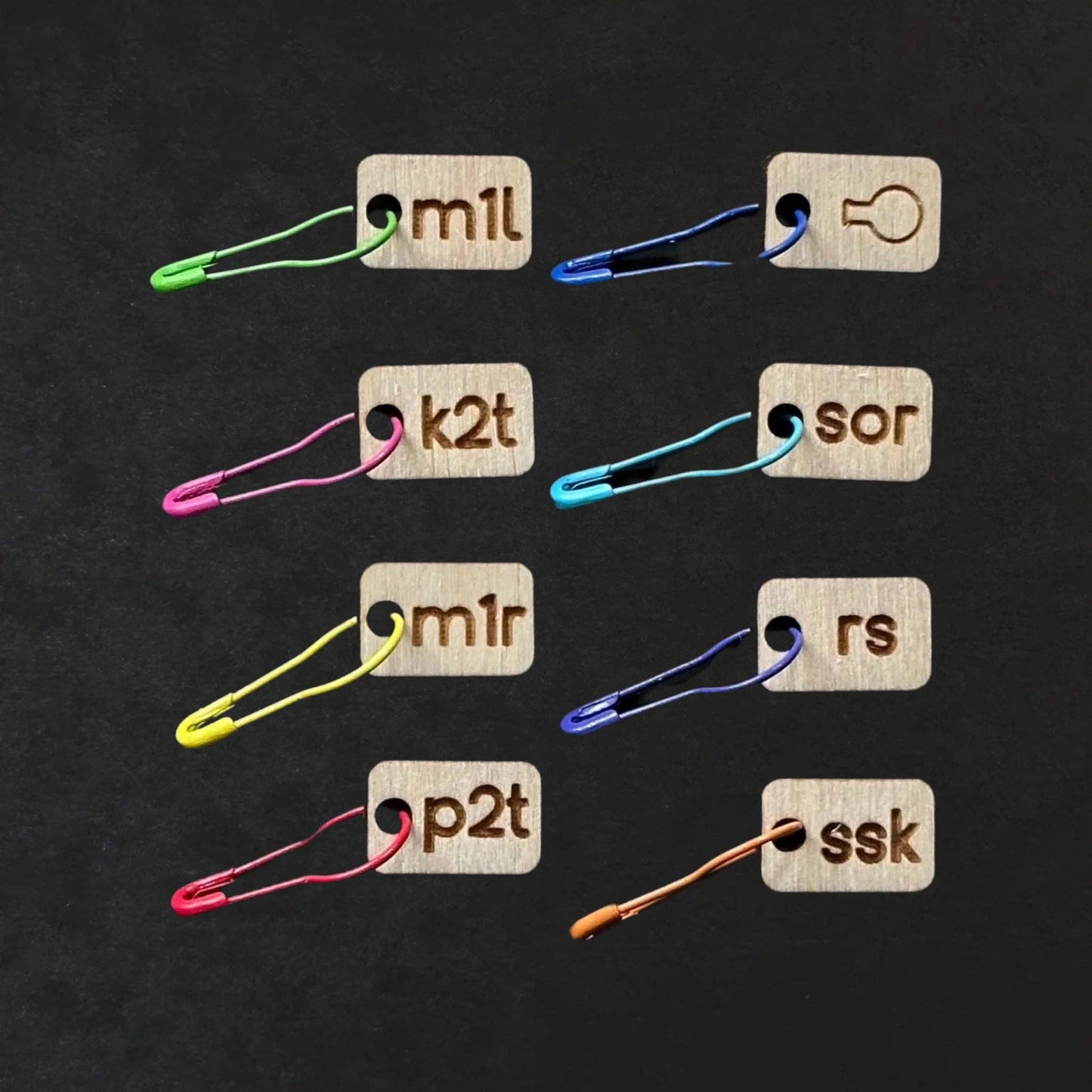 Yarnistry - Mini instructional stitch markers Yarnistry
