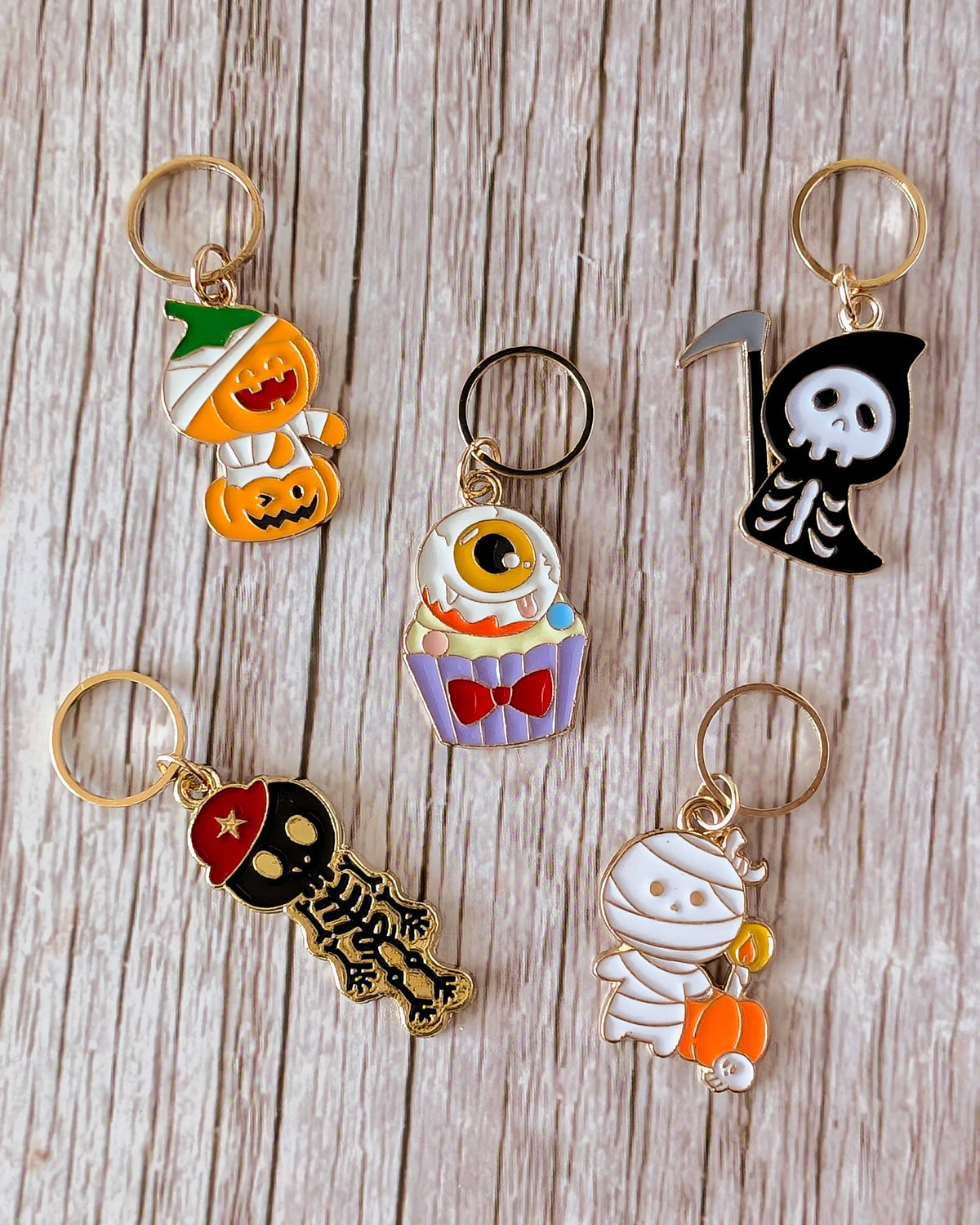 Hello Kim - Kim Chui - Halloween #2 - Stitch markers